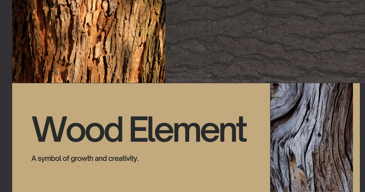 Wood element, a symbol of growth and creativity