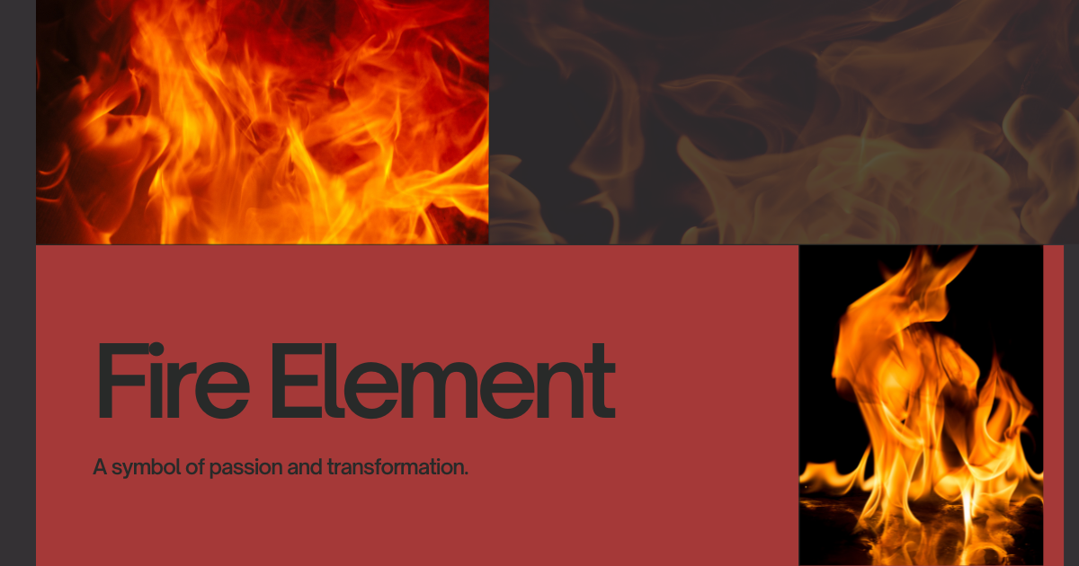 fire element symbolises transformation